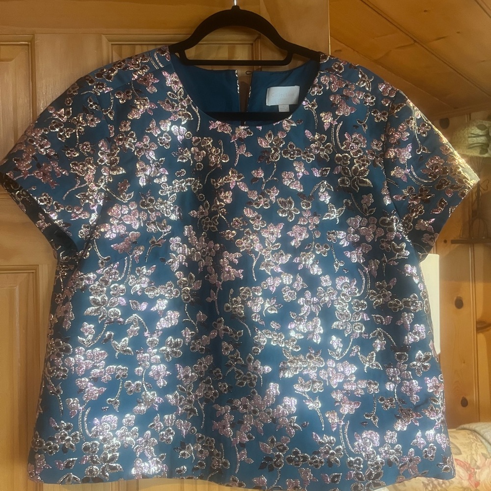 J. Crew Collection Jacquard Top